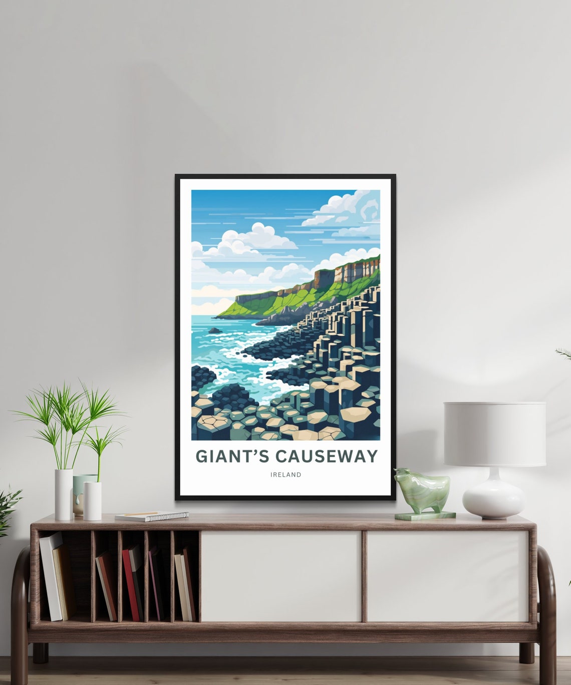 Giant's Causeway Ireland Hexagonal Basalt Columns Coast Poster - Image 2