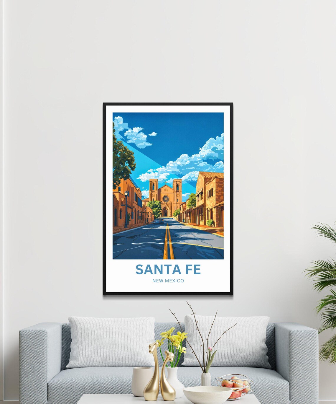 Santa Fe Travel Print New Mexico Wall Art Print - Image 4