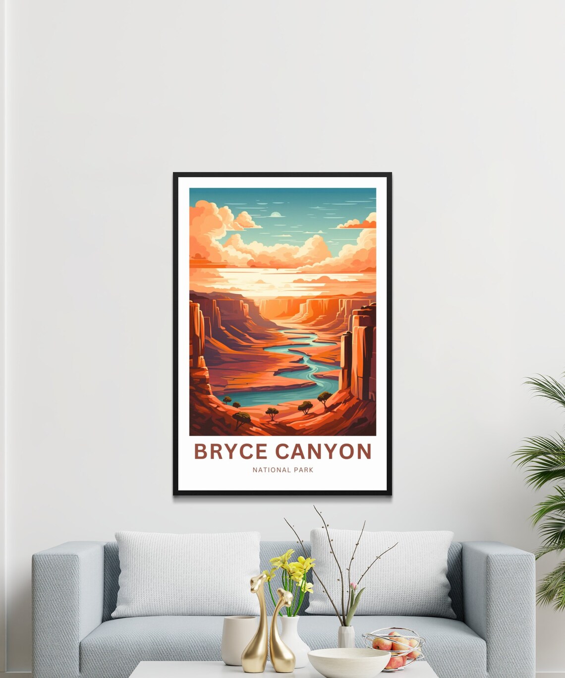 Personalized Bryce Canyon National Park Sunset Custom Travel Poster - Image 3