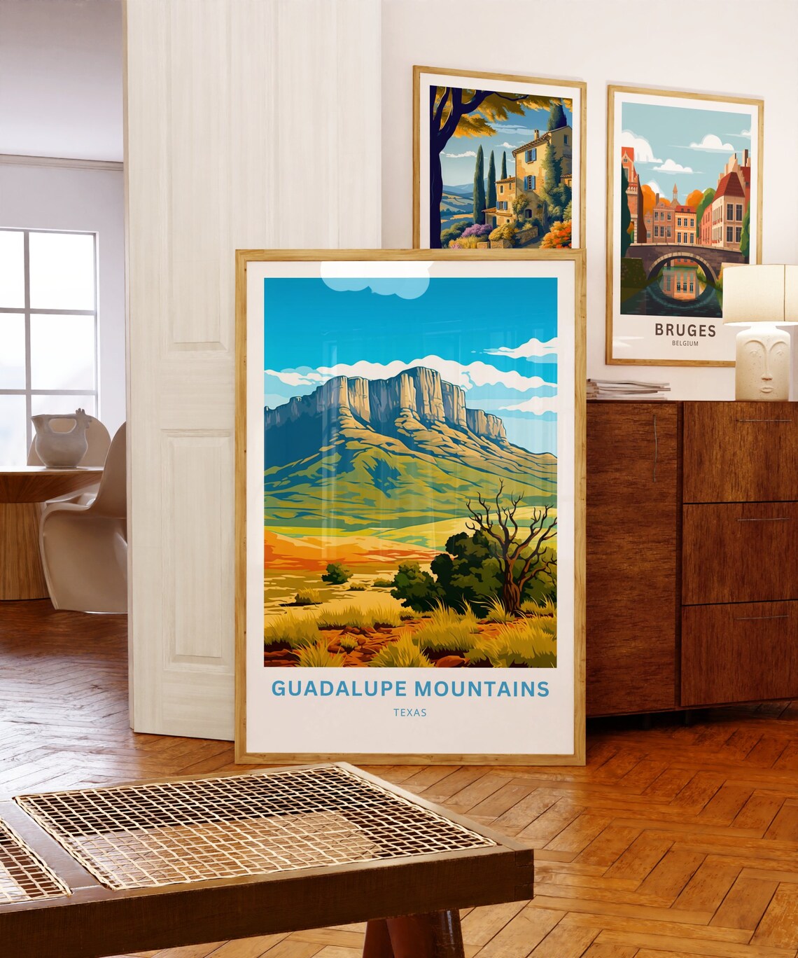 Guadalupe Mountains Texas El Capitan Desert Landscape Art Poster - Image 5