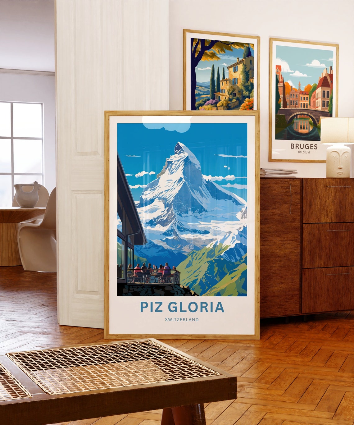 Piz Gloria Switzerland Revolving Restaurant Alpine Terrace Poster - Image 5