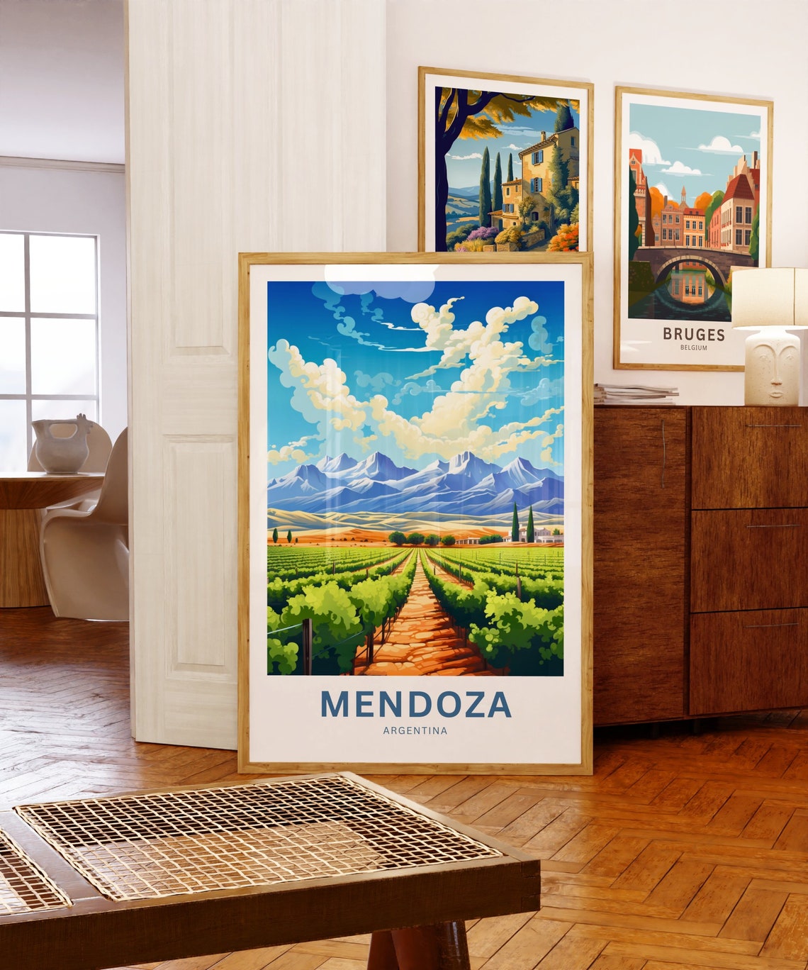 Personalized Mendoza Travel Print Mendoza Poster Argentina Wall Art Framed Present Gift Argentina Present - Image 5