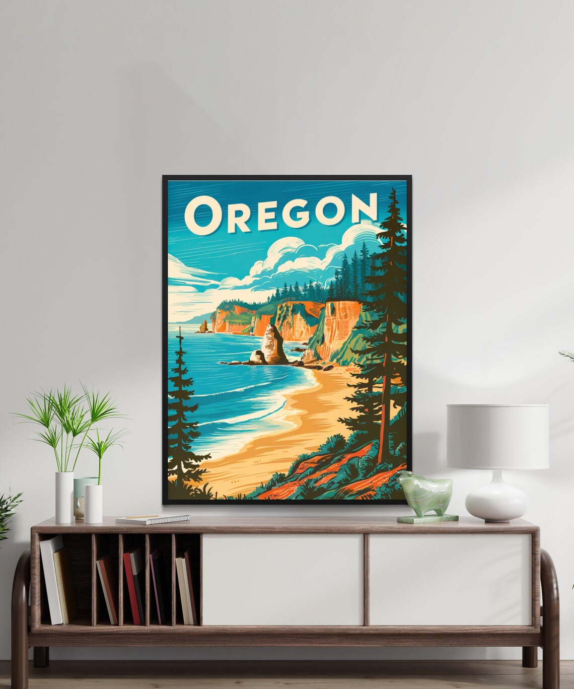 Oregon Vintage Travel Poster, United States Travel Poster - Image 3