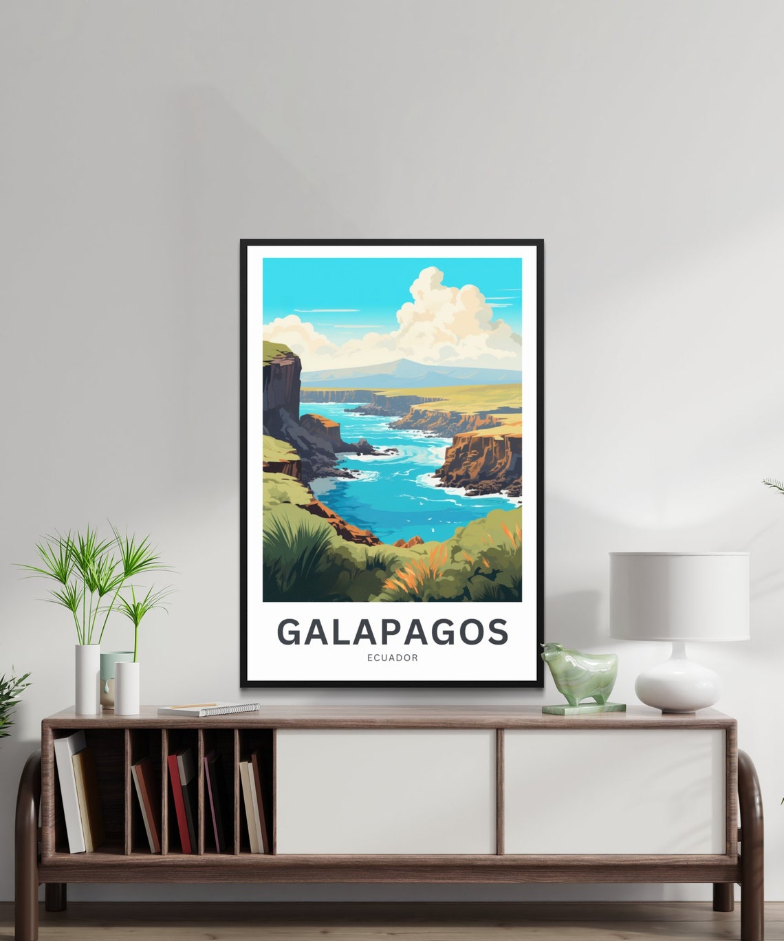 Galapagos Island Travel Print Galapagos Island Poster Ecuador Wall Art Framed Present Gift Ecuador Present - Image 2