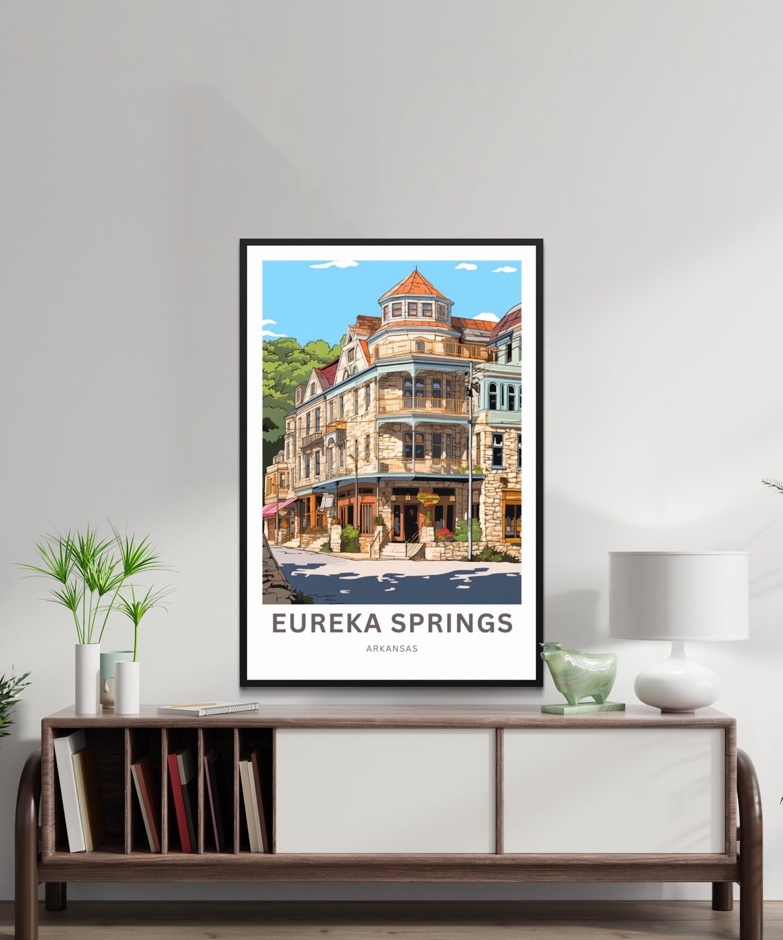 Eureka Springs Arkansas Historic Stone Building Travel Poster - Image 2
