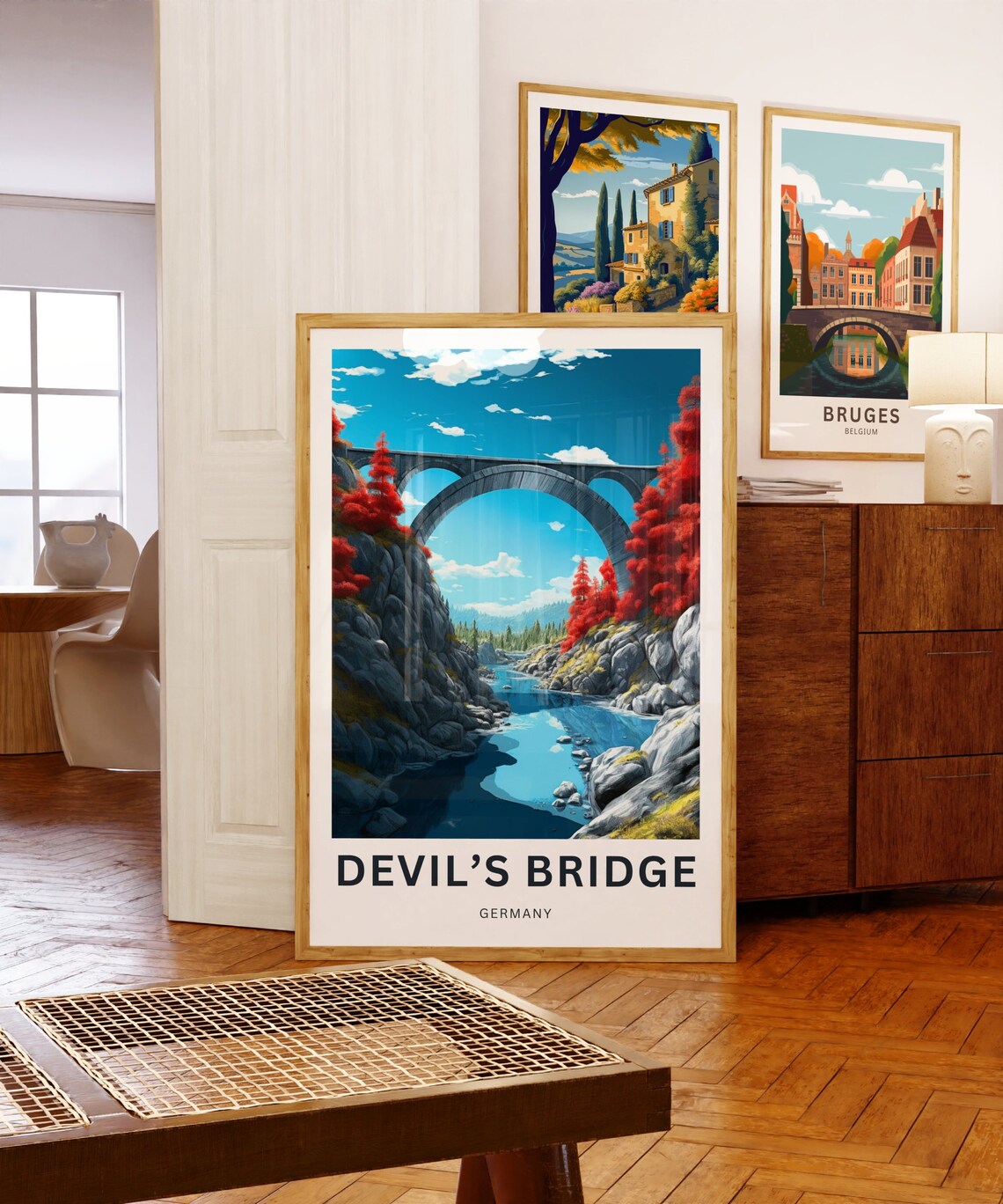 Devils Bridge Travel Poster, Germany Personalized - Image 5