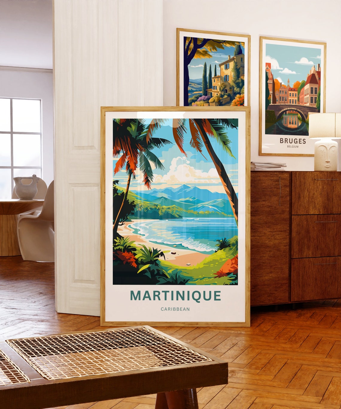 Martinique Travel Print Martinique Poster Caribbean Wall Art Framed Present Gift Caribbean Present - Image 5