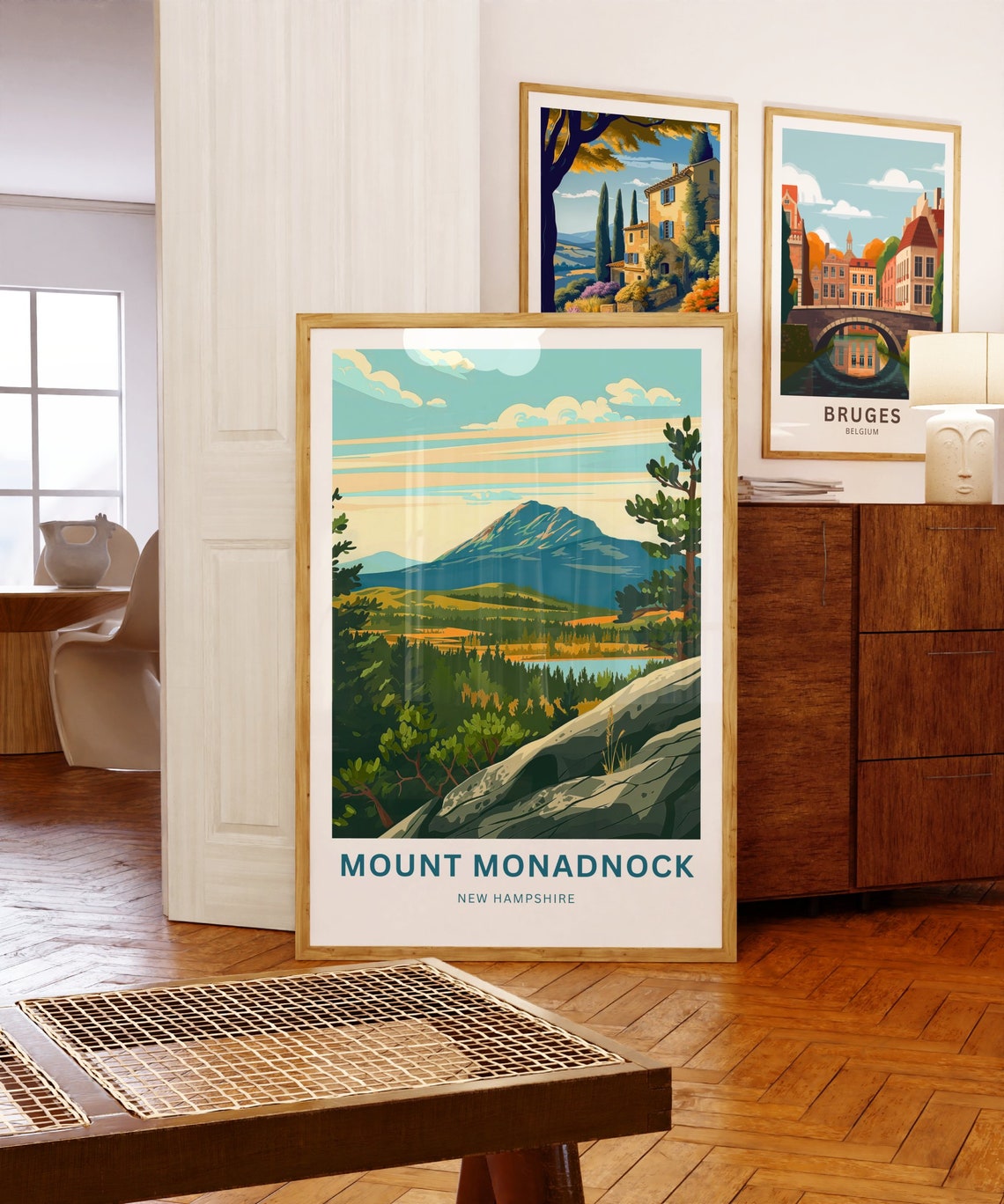 Mount Monadnock New Hampshire Rocky Summit Ledge Lake View Poster - Image 5