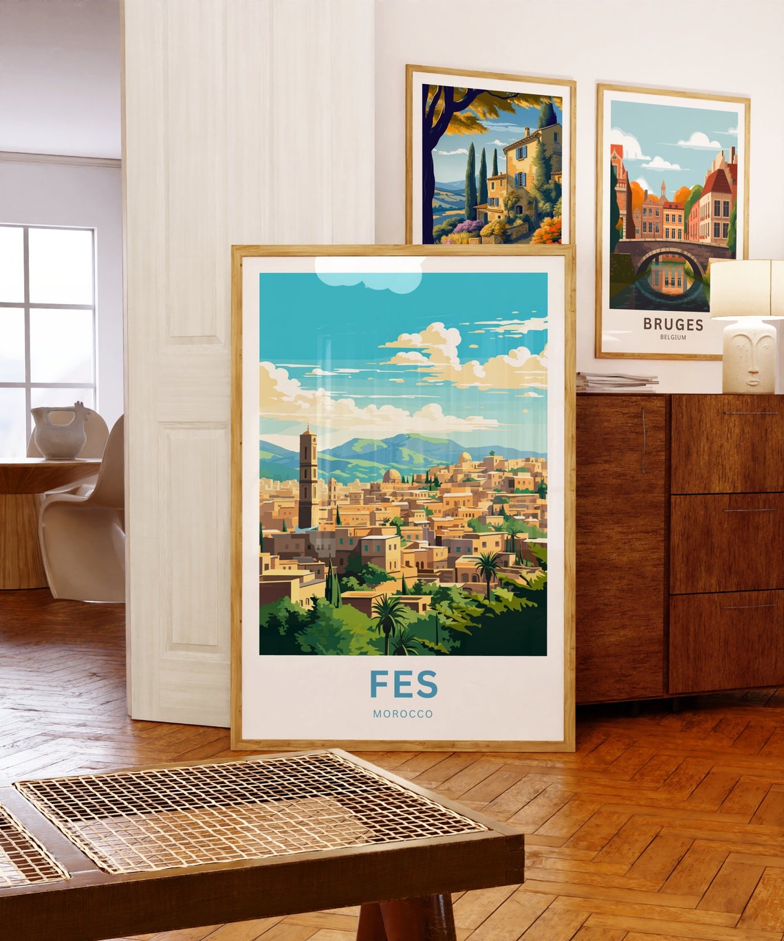 Fes Travel Print Fes Poster Morocco Wall Art Framed Present Gift Morocco Present - Image 5