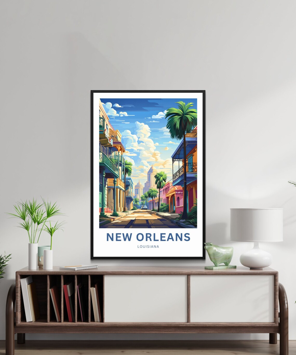 New Orleans Louisiana French Quarter Balconies Travel Poster - Image 2