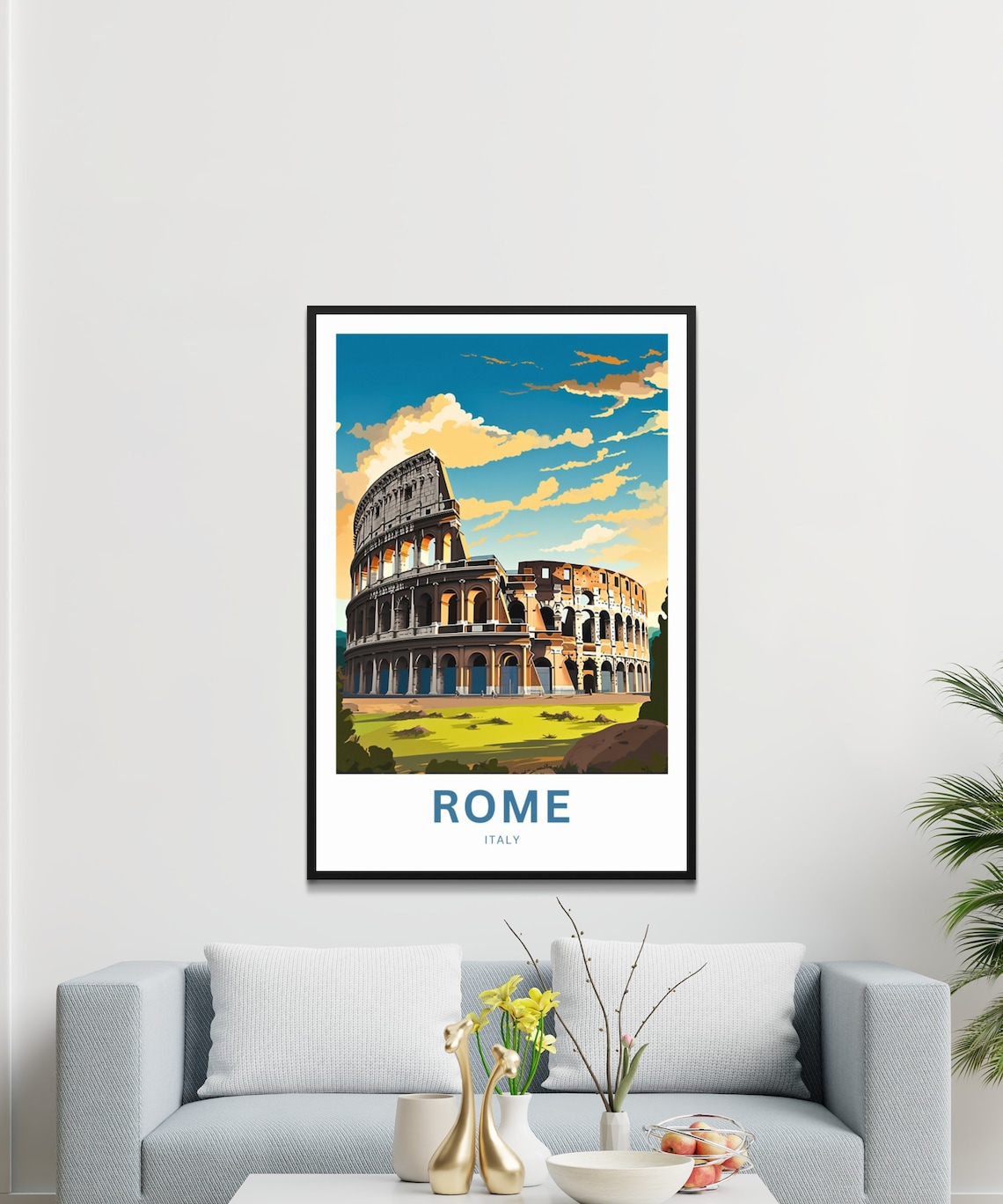 Rome Italy Colosseum Daytime Ancient Landmark Vintage Travel Poster - Image 3
