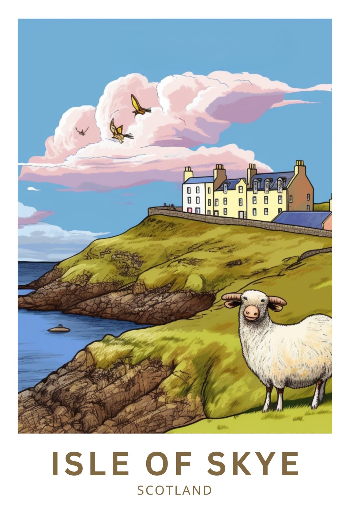 Isle Of Skye Gift Art Lovers Travel Poster - Image 3