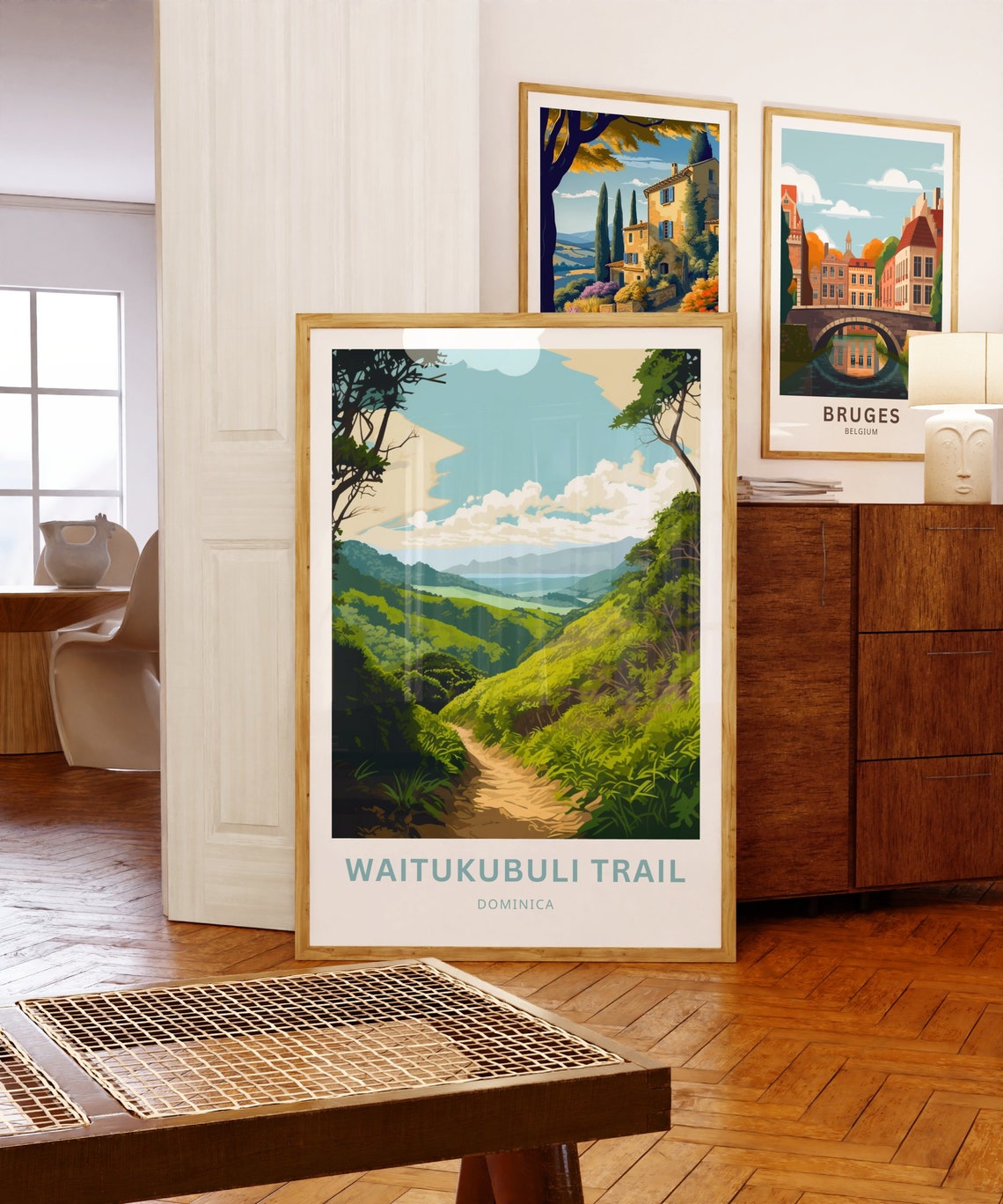 Waitukubuli Trail Travel Print Waitukubuli Trail Poster Dominica Wall Art Framed Present Gift Dominica Present - Image 5