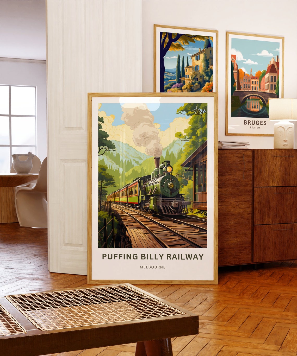 Puffing Billy Railway Melbourne Steam Train Forest Mountain Poster - Image 5