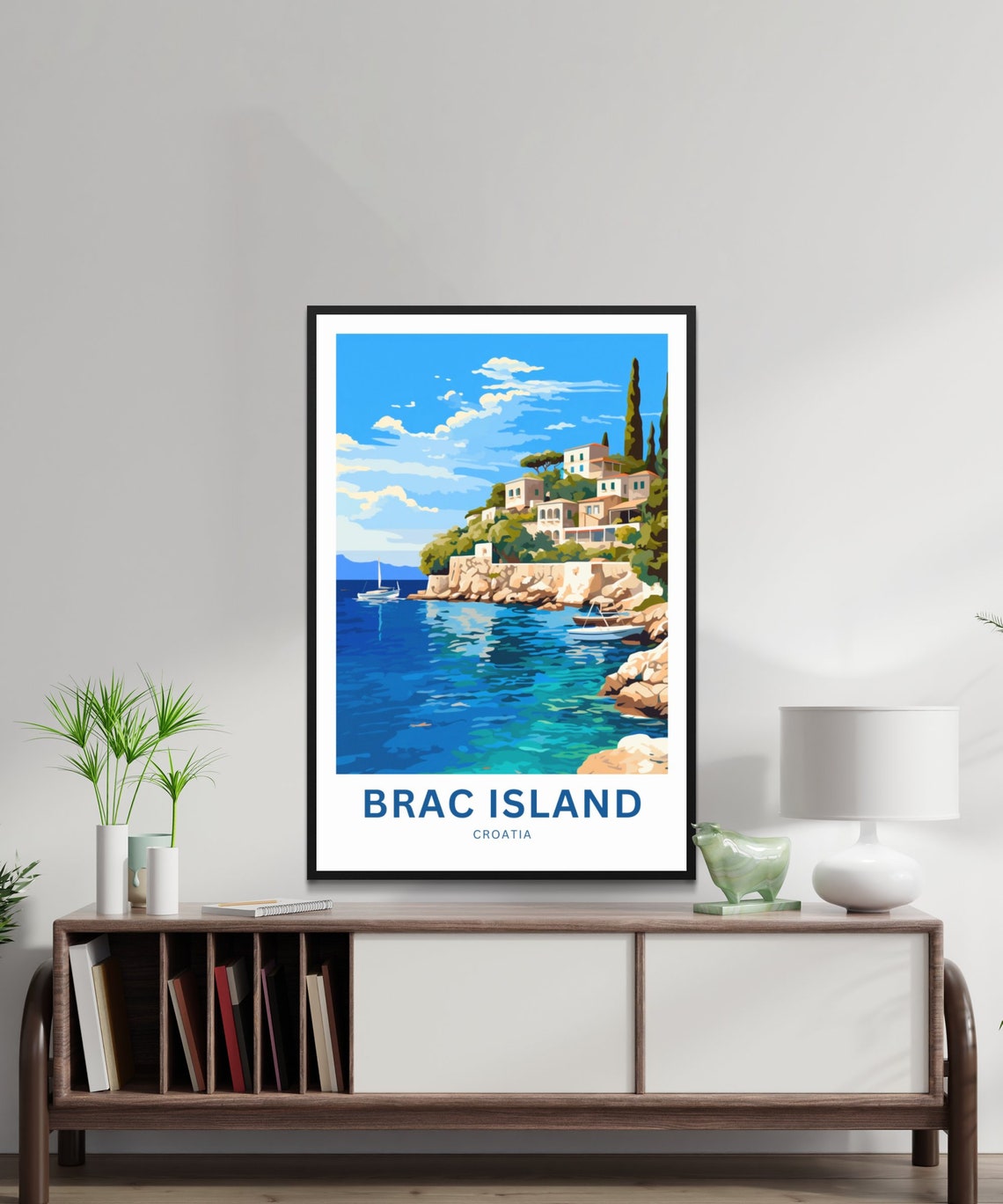 Brac Island Travel Poster, Croatia - Image 2