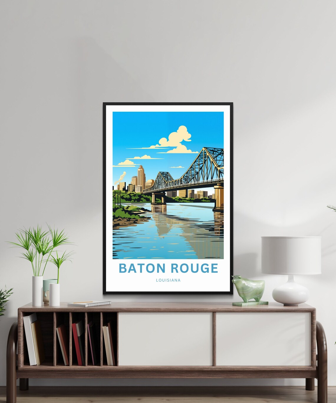 Baton Rouge Travel Poster, Louisiana Wall Art - Image 2