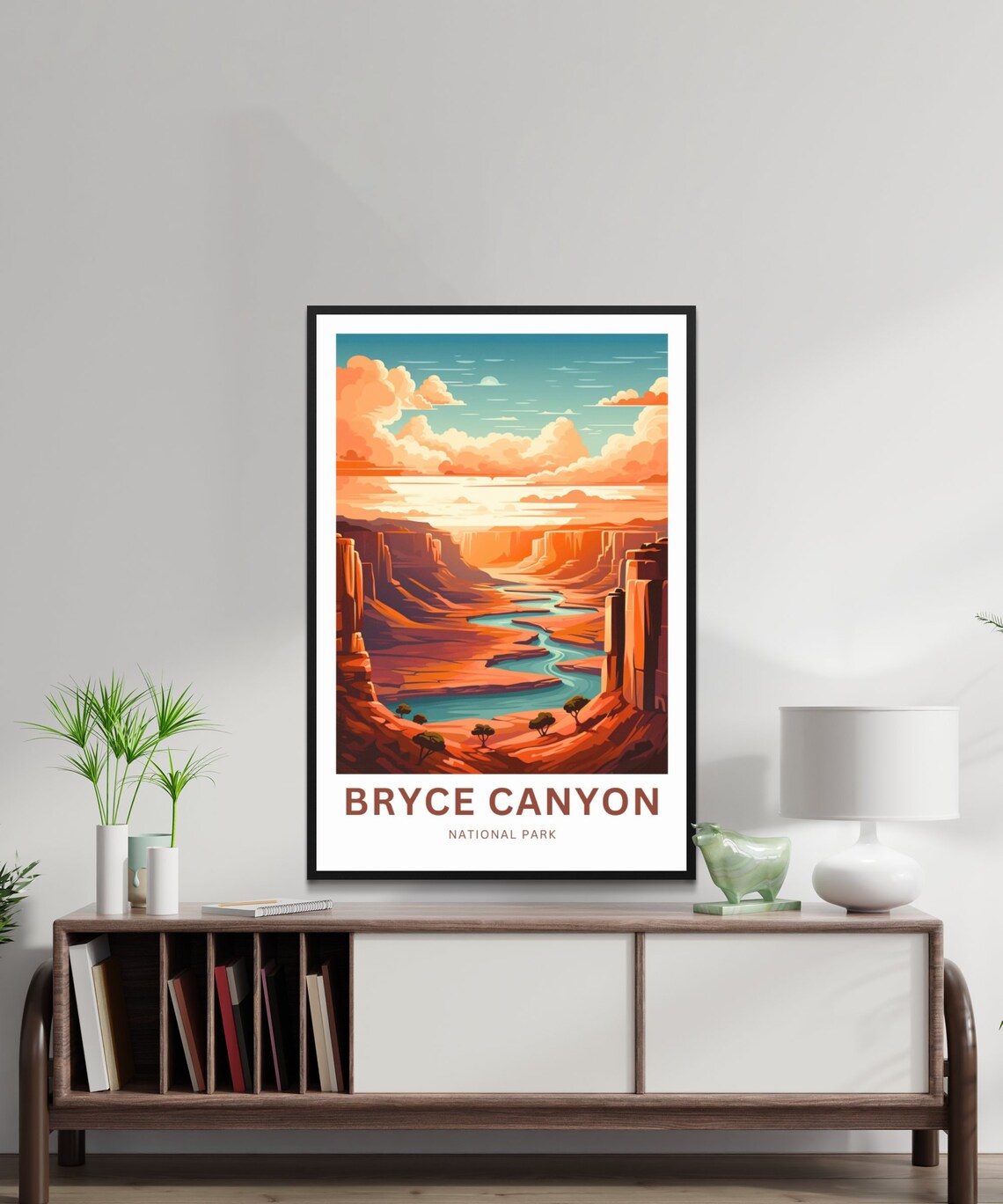 Personalized Bryce Canyon National Park Sunset Custom Travel Poster - Image 2