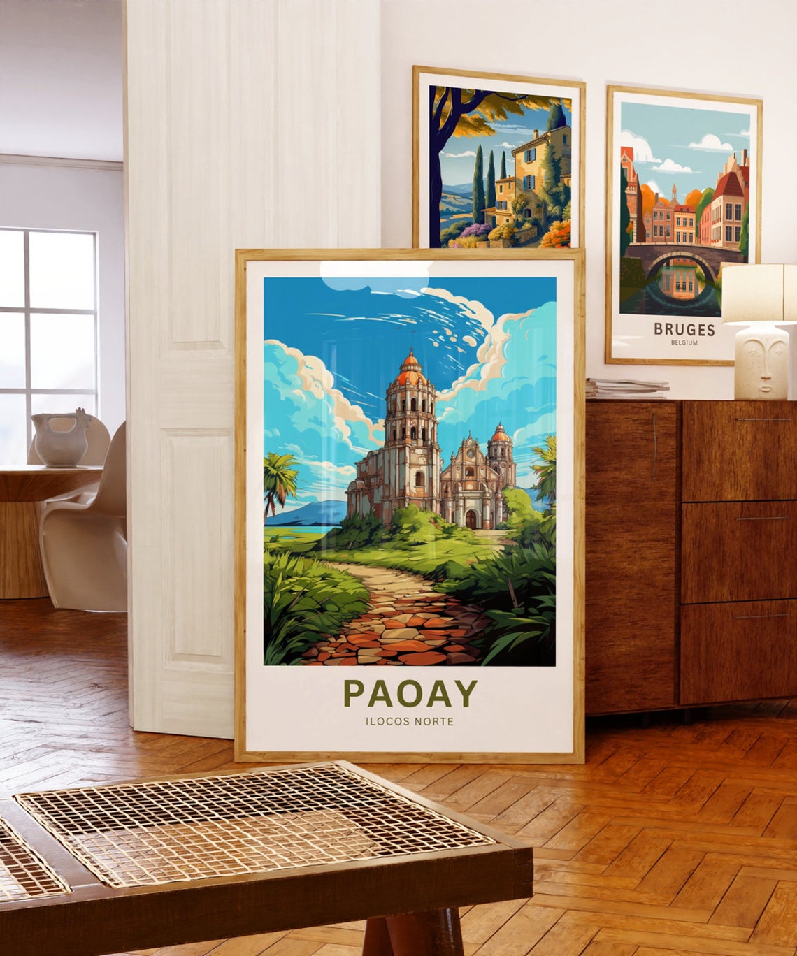 Paoay Church Ilocos Norte Philippines Custom Travel Art Poster - Image 5
