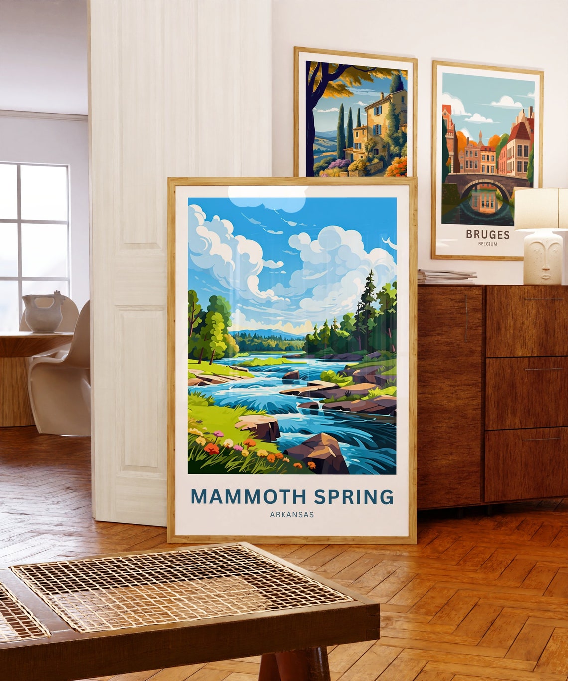 Mammoth Spring Arkansas Wildflower River Rapids Custom Poster - Image 5