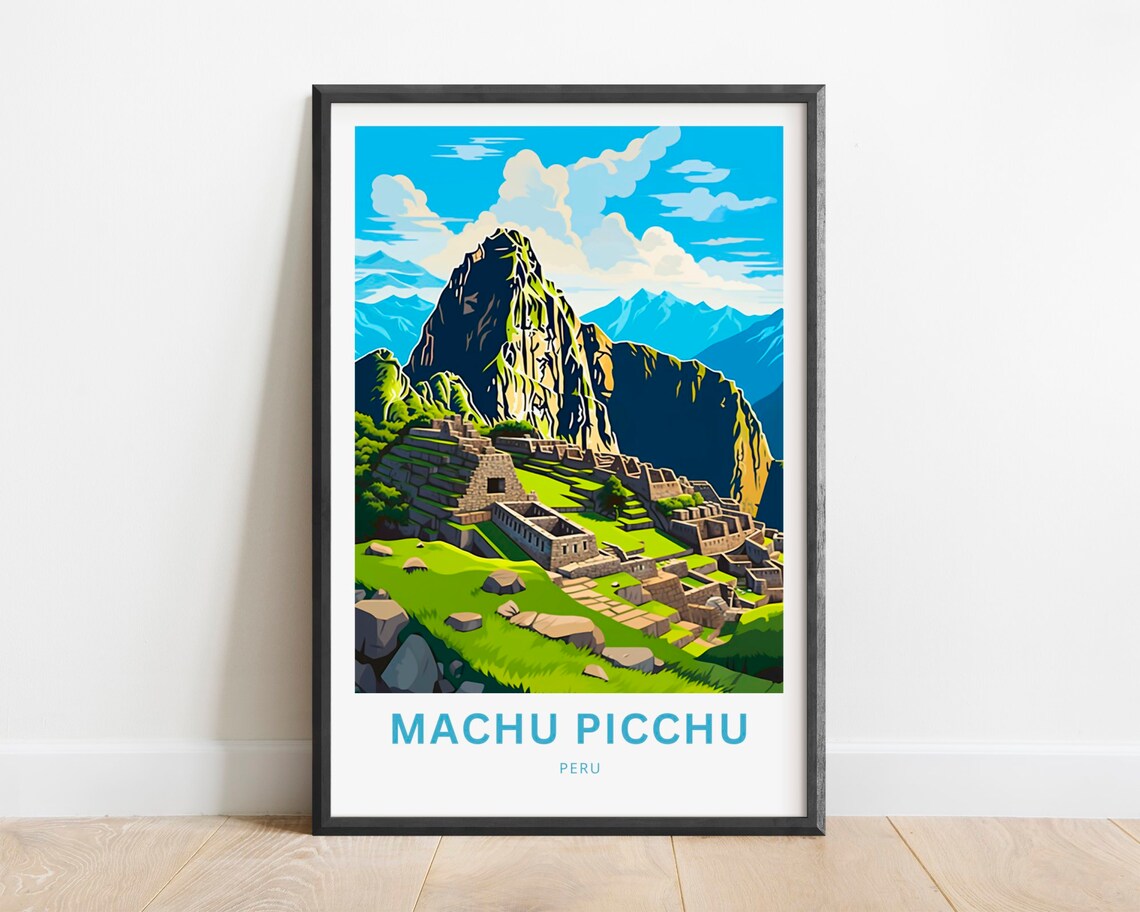 Machu Picchu Poster Peru Gift Poster
