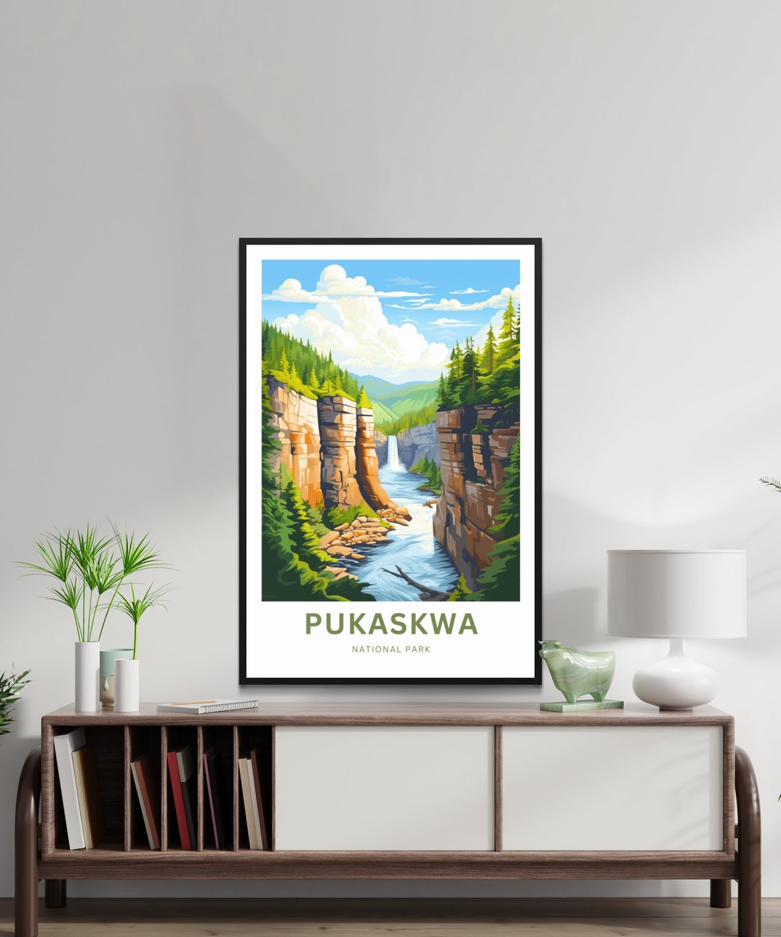 Pukaskwa National Park Waterfall Gorge River Canyon Wilderness Poster - Image 2