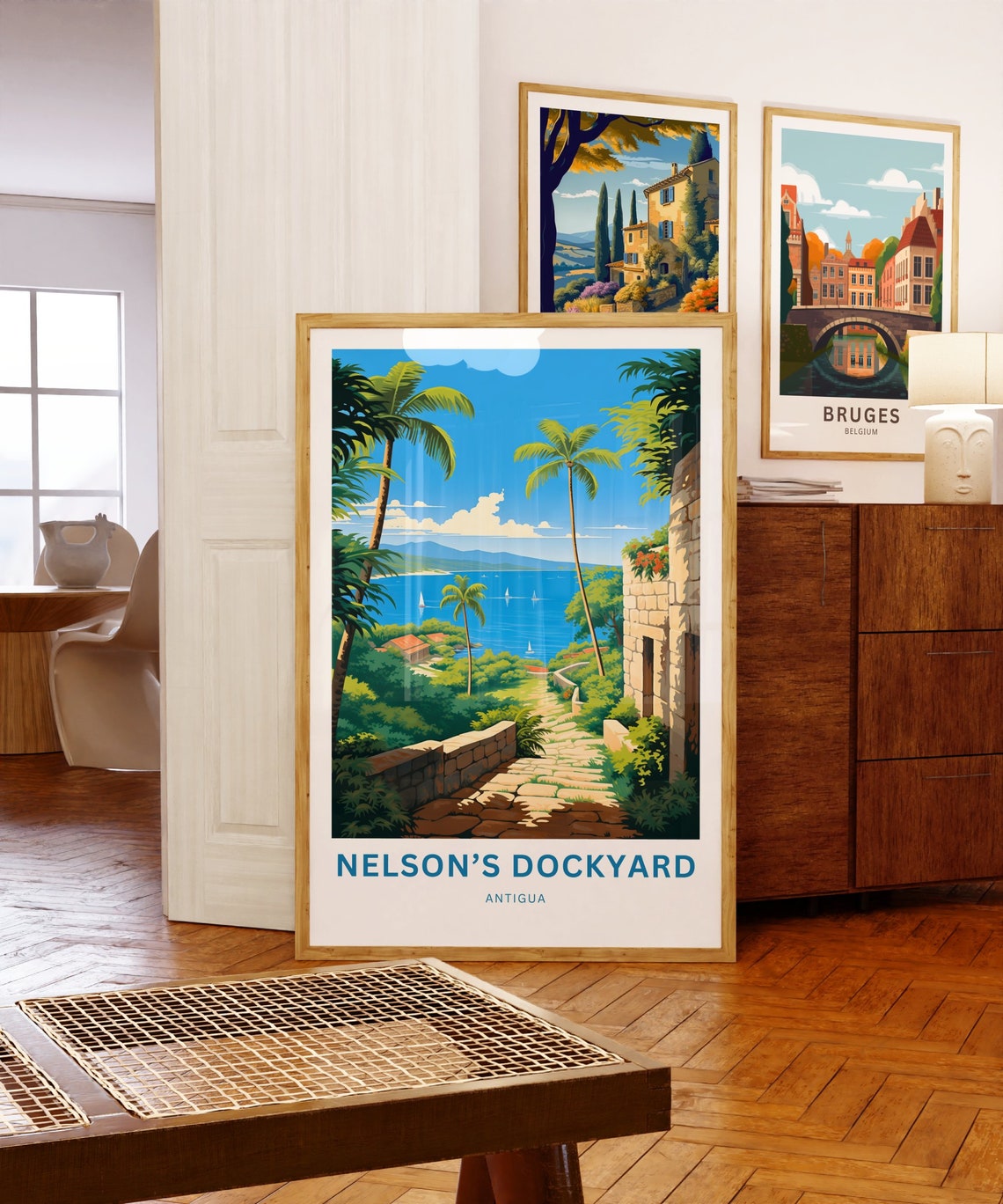 Nelson's Dockyard Antigua Palm Path Harbor View Travel Poster - Image 5