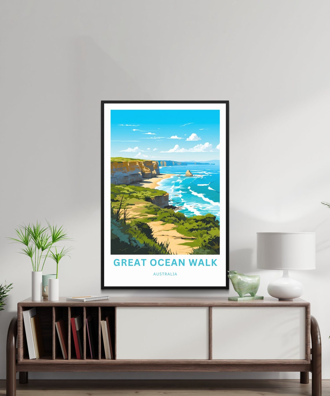 Great Ocean Walk Australia Cliff Trail Sea View Travel Poster - Image 2