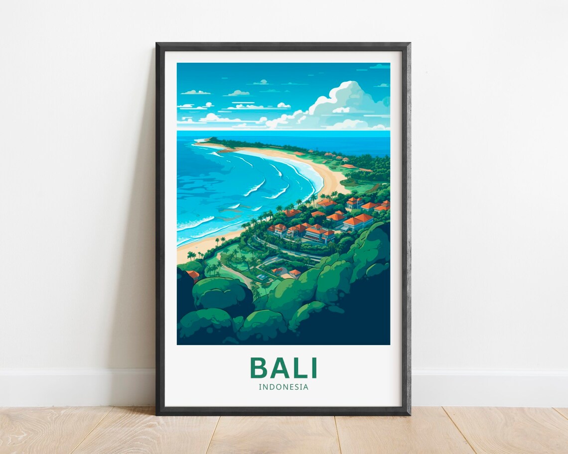 Bali Indonesia Wall Art Travel Poster