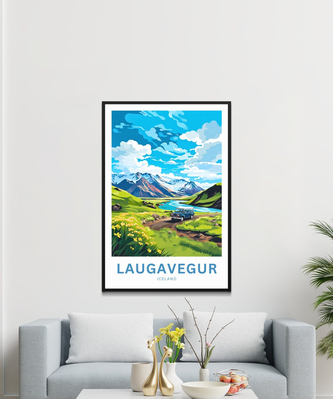 Laugavegur Iceland Personalized Off Road Highland Trail Poster - Image 3