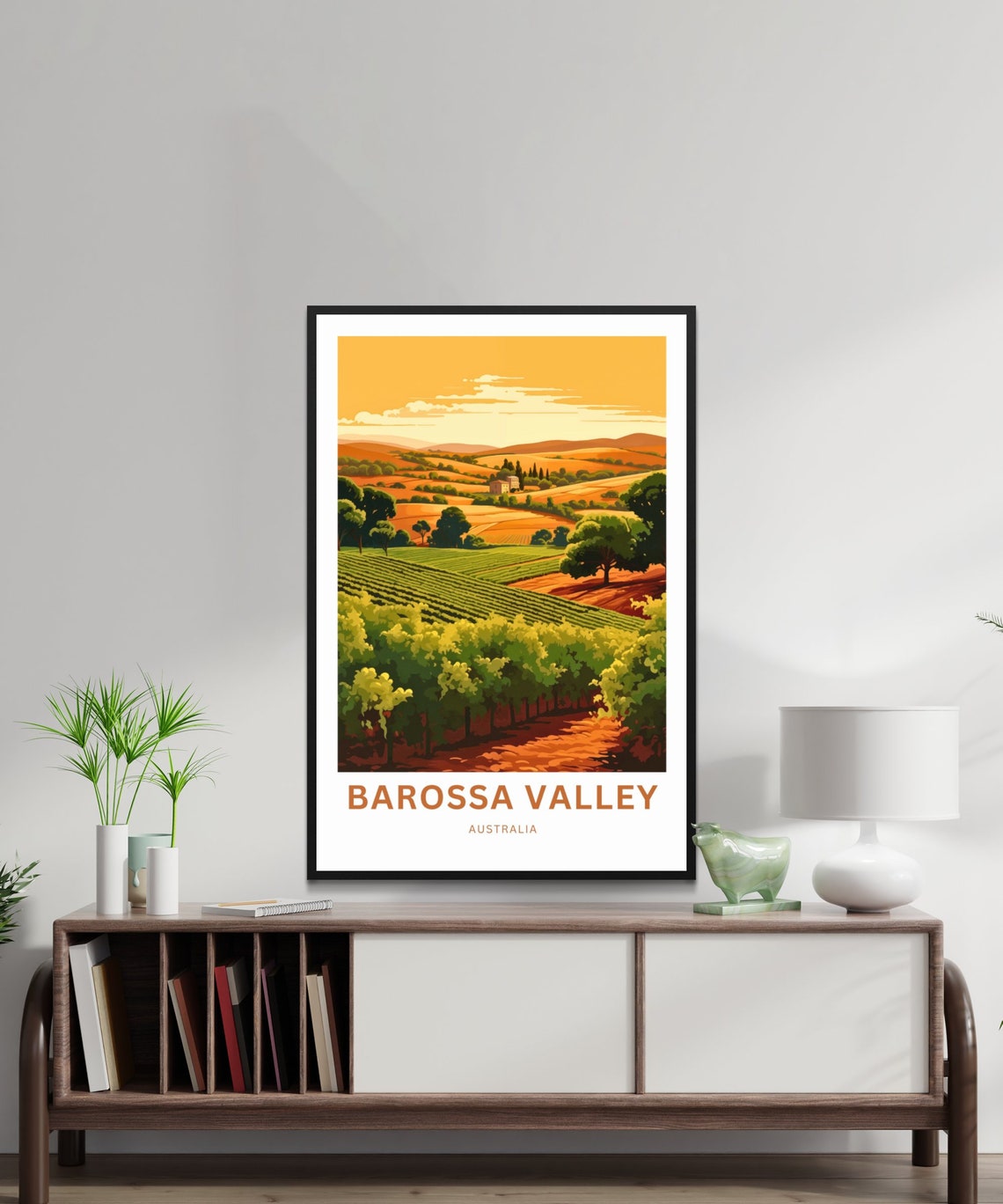Barossa Valley Australia Vineyard Rolling Hills Travel Poster - Image 2