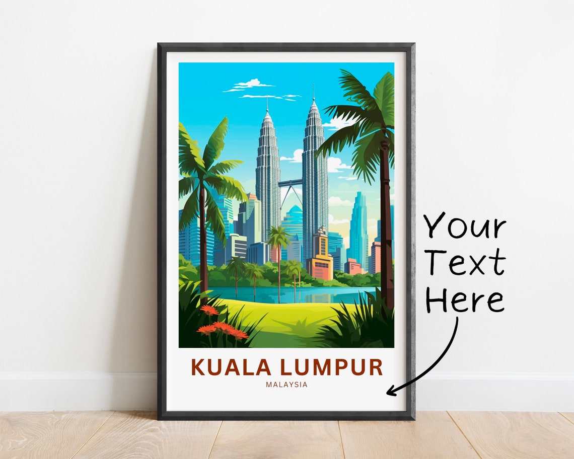 Personalized Kuala Lumpur Daytime Petronas Towers Bright Poster