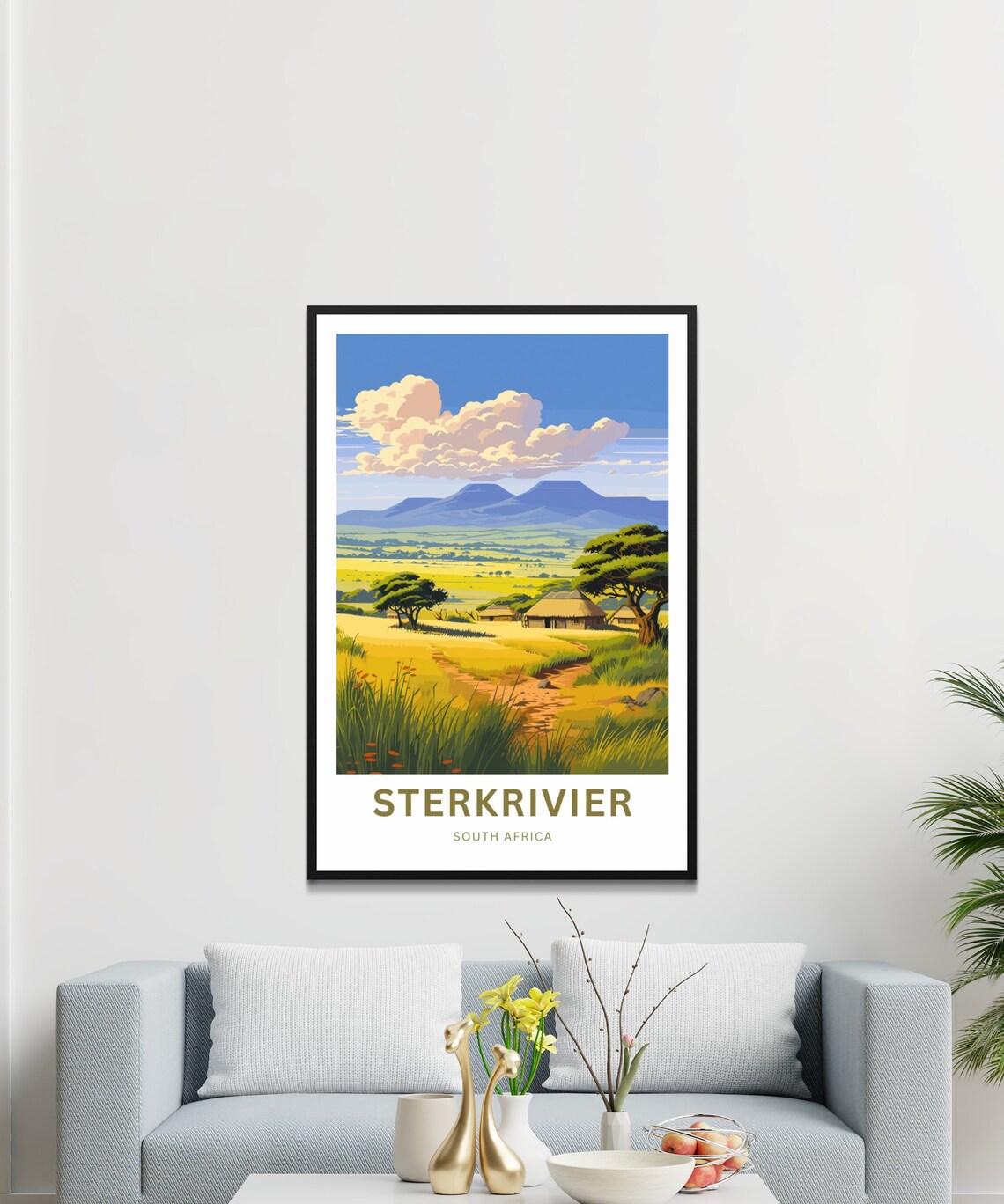 Sterkrivier South Africa Savanna Custom African Landscape Poster - Image 3