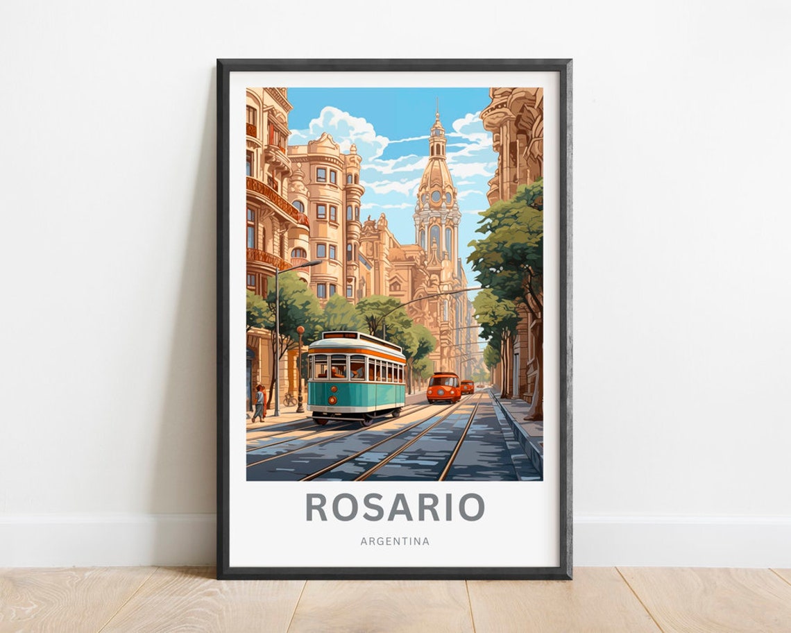 Rosario Travel Print Rosario Poster Argentina Wall Art Framed Present Gift Argentina Present