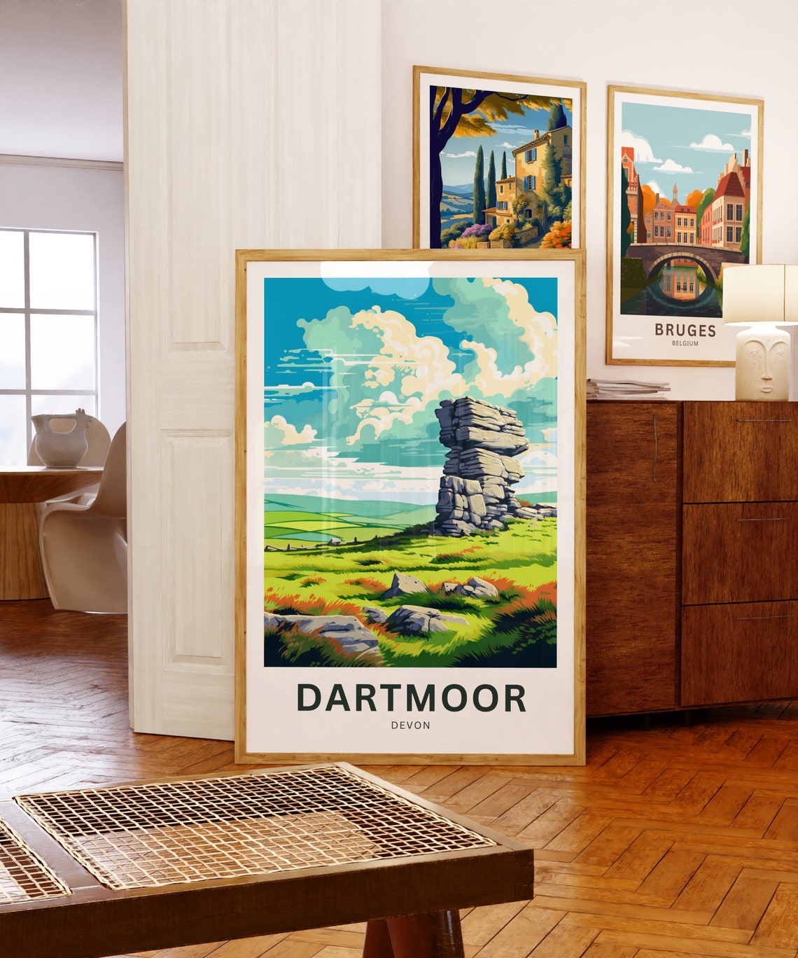 Dartmoor Devon Weathered Tor Summer Moor Personalized Poster - Image 5
