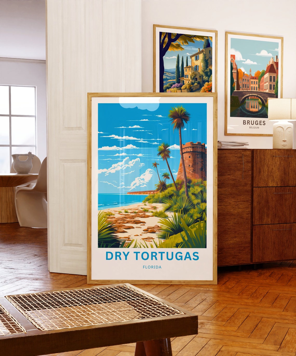 Personalized Dry Tortugas Florida Fort Jefferson Beach Custom Poster - Image 5