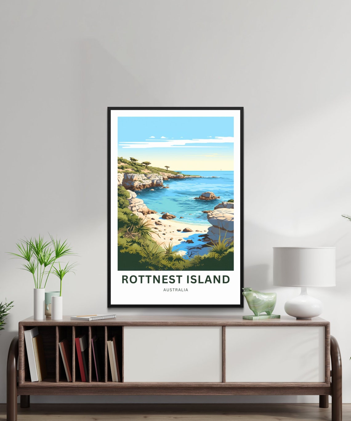 Rottnest Island Australia Turquoise Cove Beach Coast Travel Poster - Image 2