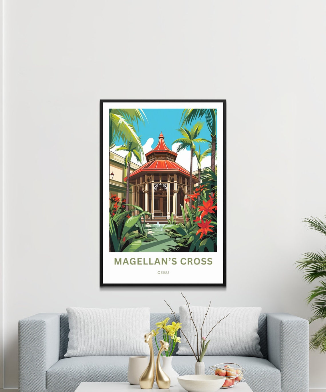 Magellan's Cross Cebu Philippines Pavilion Illustration Poster - Image 3