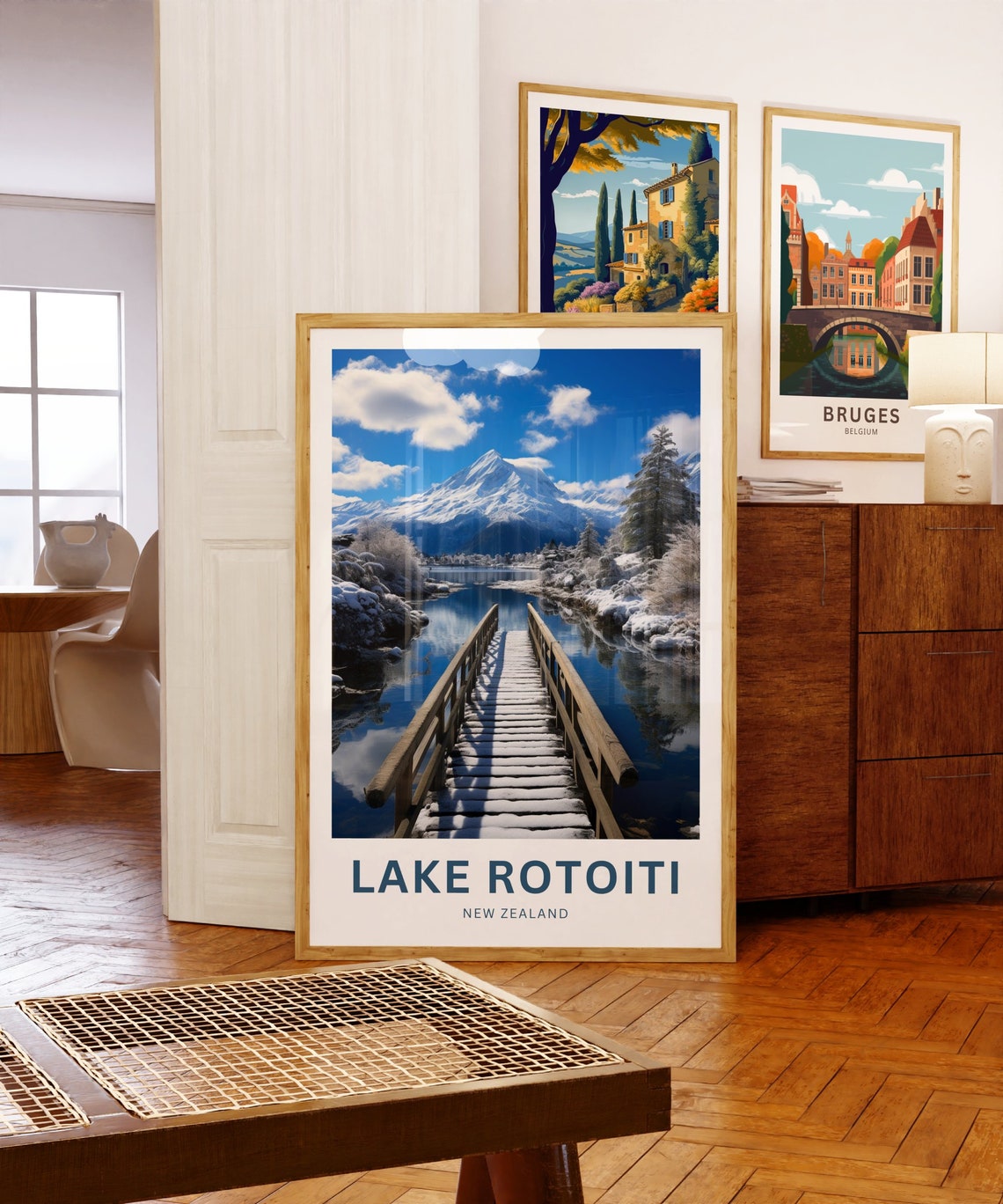 Lake Rotoiti Travel Print Lake Rotoiti Poster New Zealand Wall Art Framed Present Gift New Zealand Present - Image 5