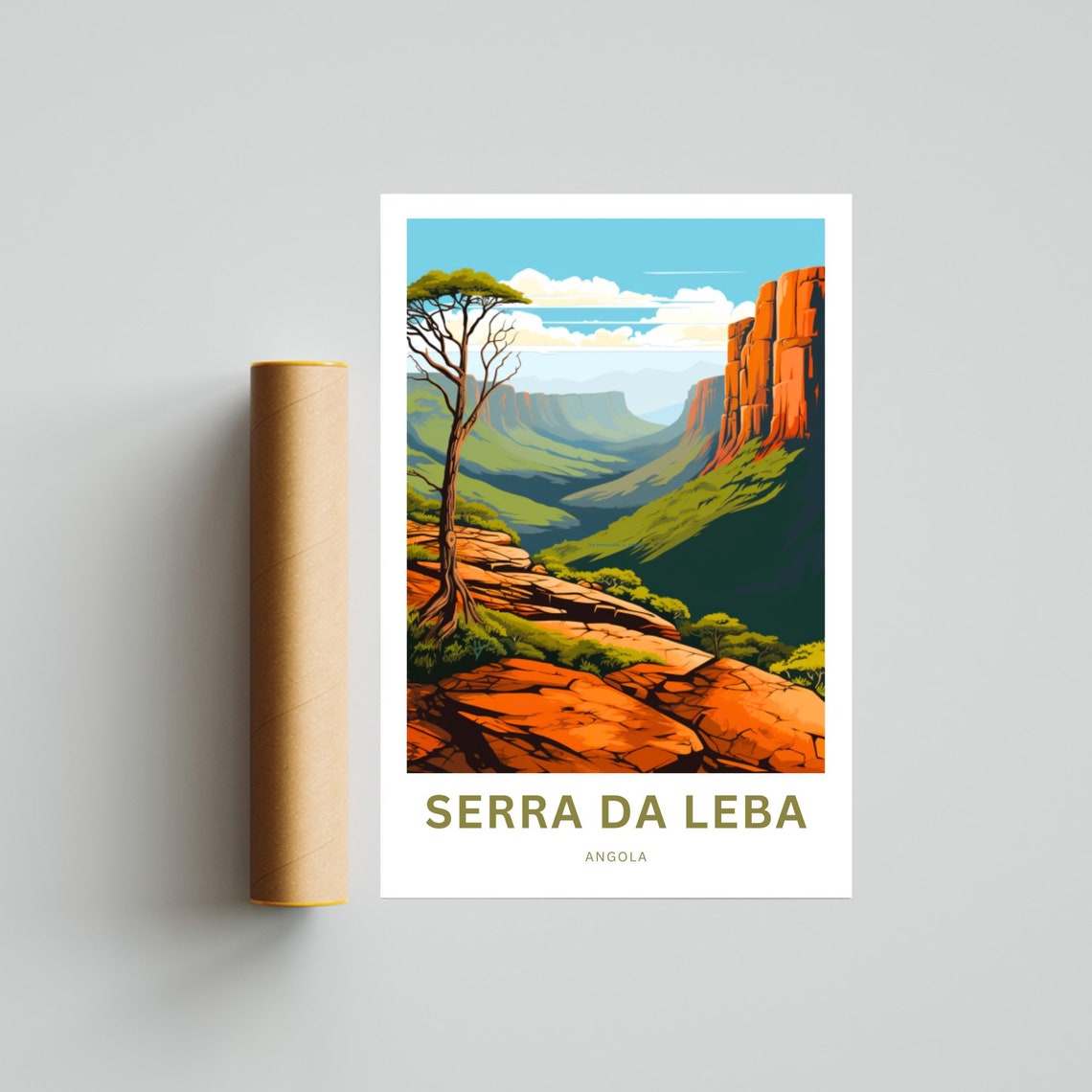 Personalized Serra Da Leba Print Serra Da Leba Poster Angola Wall Art Framed Present Gift Africa Present - Image 4