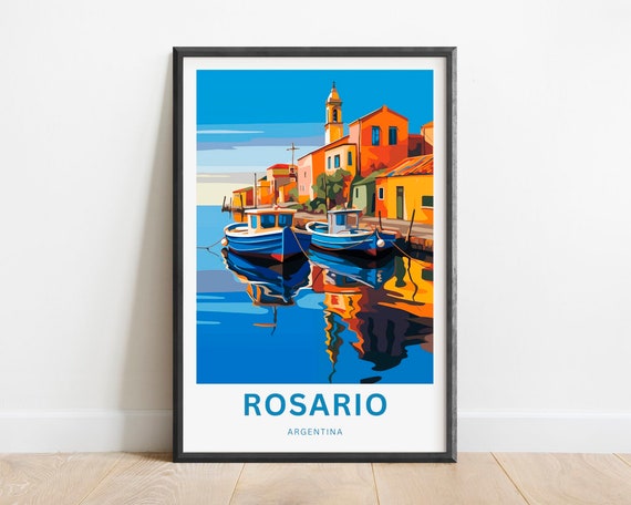 Rosario Travel Print Rosario Poster Argentina Wall Art Framed Present Gift Argentina Present