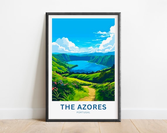 Azores Present Gift Travel Poster