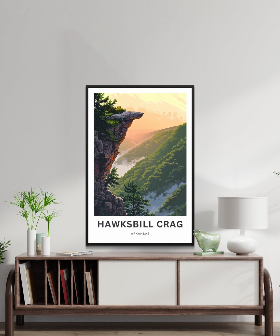 Hawksbill Crag Arkansas Sunrise Rocky Overlook Travel Poster - Image 2