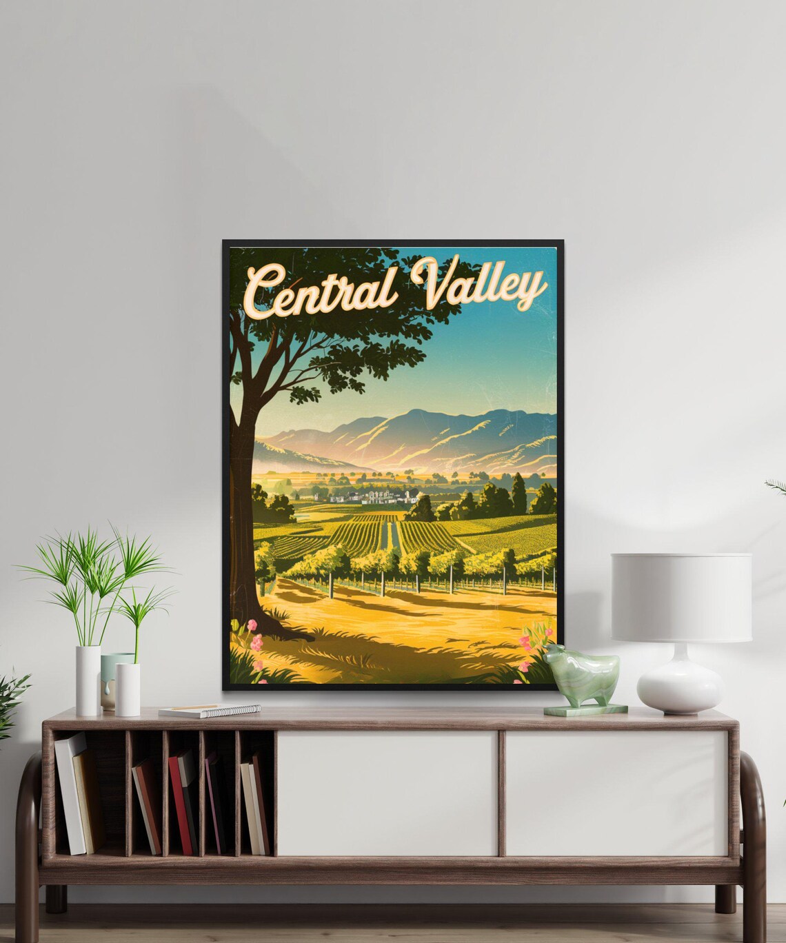 Central Valley Vintage Travel Poster, California Art Print - Image 3