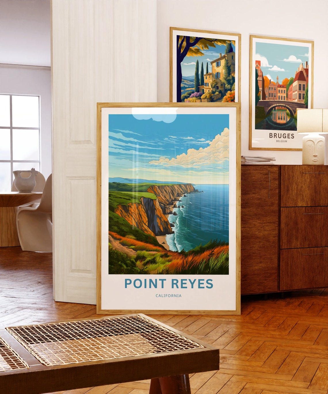 Point Reyes California Coastal Cliffs Ocean View Travel Poster - Image 5