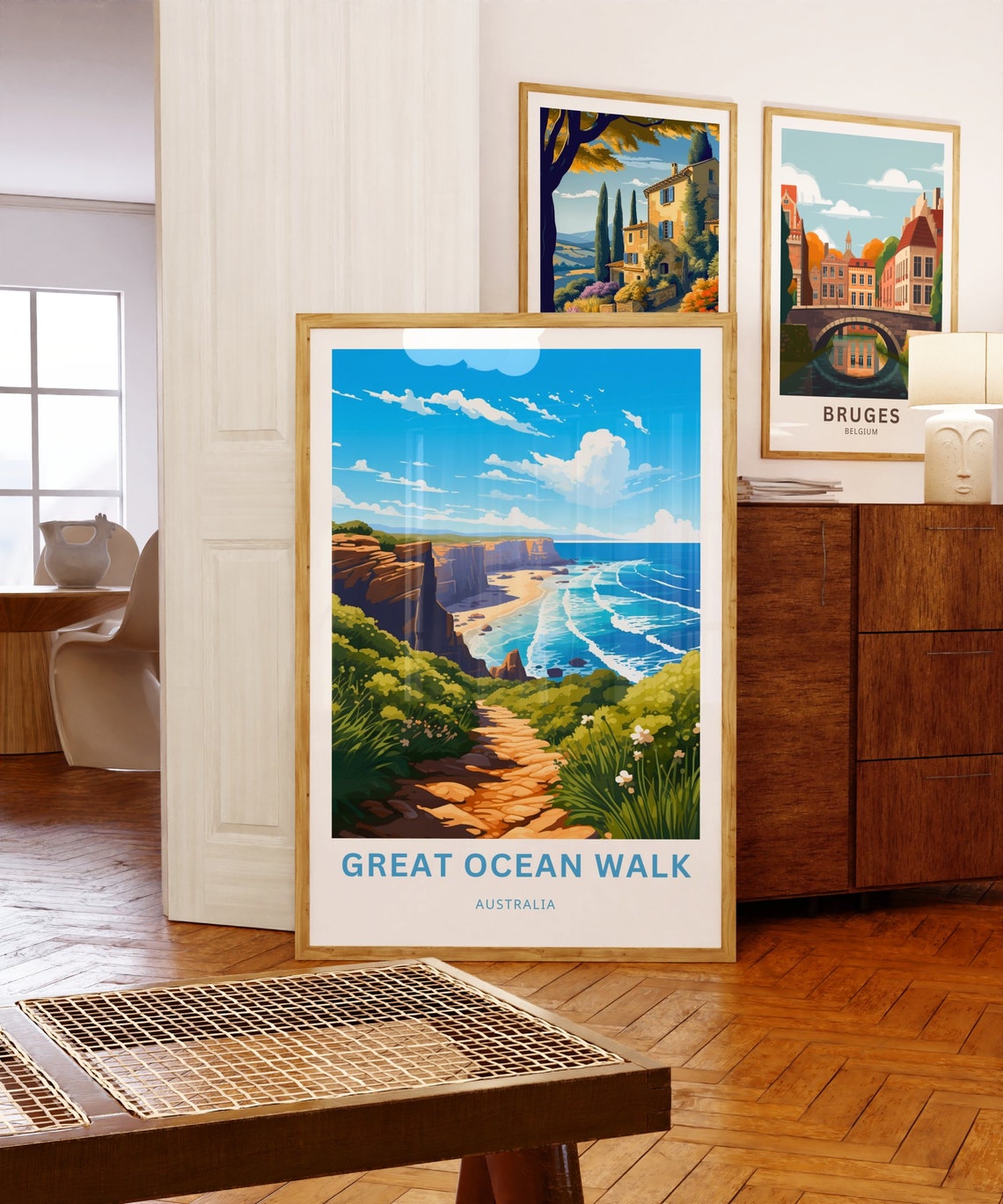 Great Ocean Walk Australia Red Cliff Cove Trail Travel Poster - Image 5