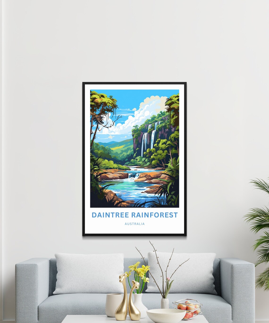 Daintree Rainforest Australia Waterfall Pool Lagoon Travel Poster - Image 3