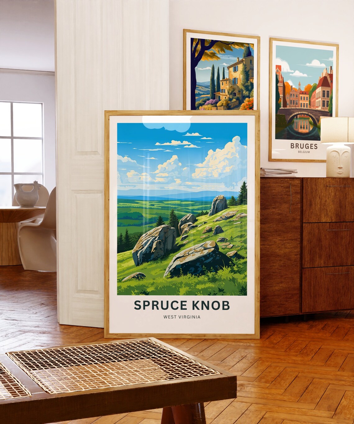 Spruce Knob Travel Poster, West Virginia Landscape - Image 5