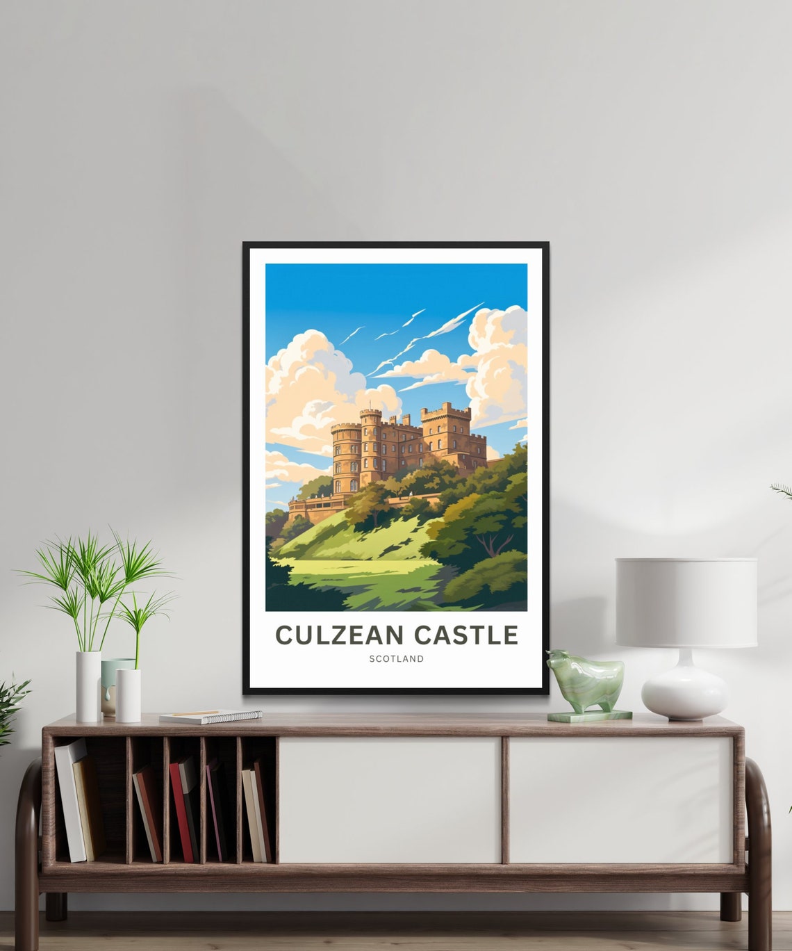 Culzean Castle Scotland Autumn Light Stone Towers View Poster - Image 3