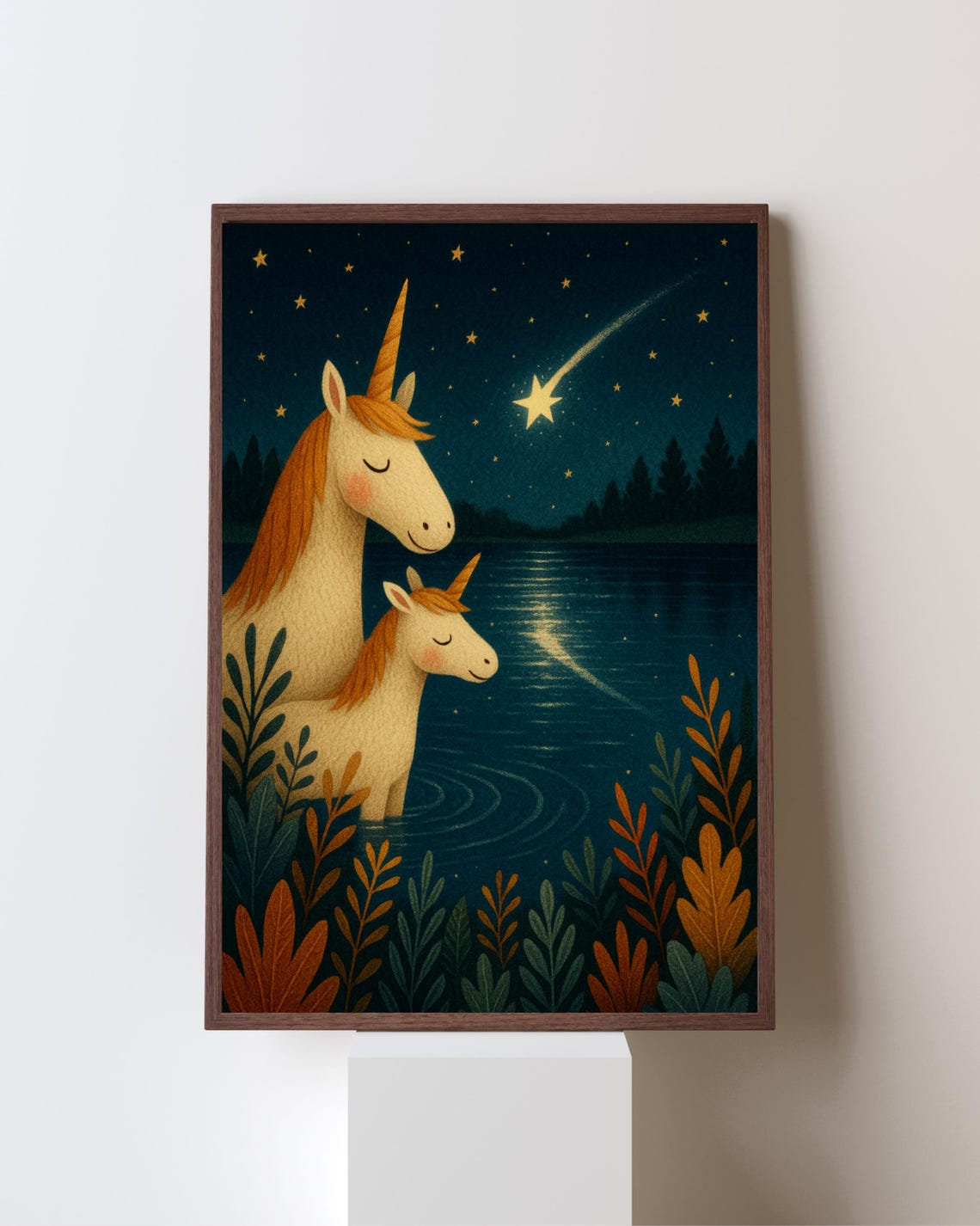 Unicorn Starry Night, Mother And Baby Nursery Decor