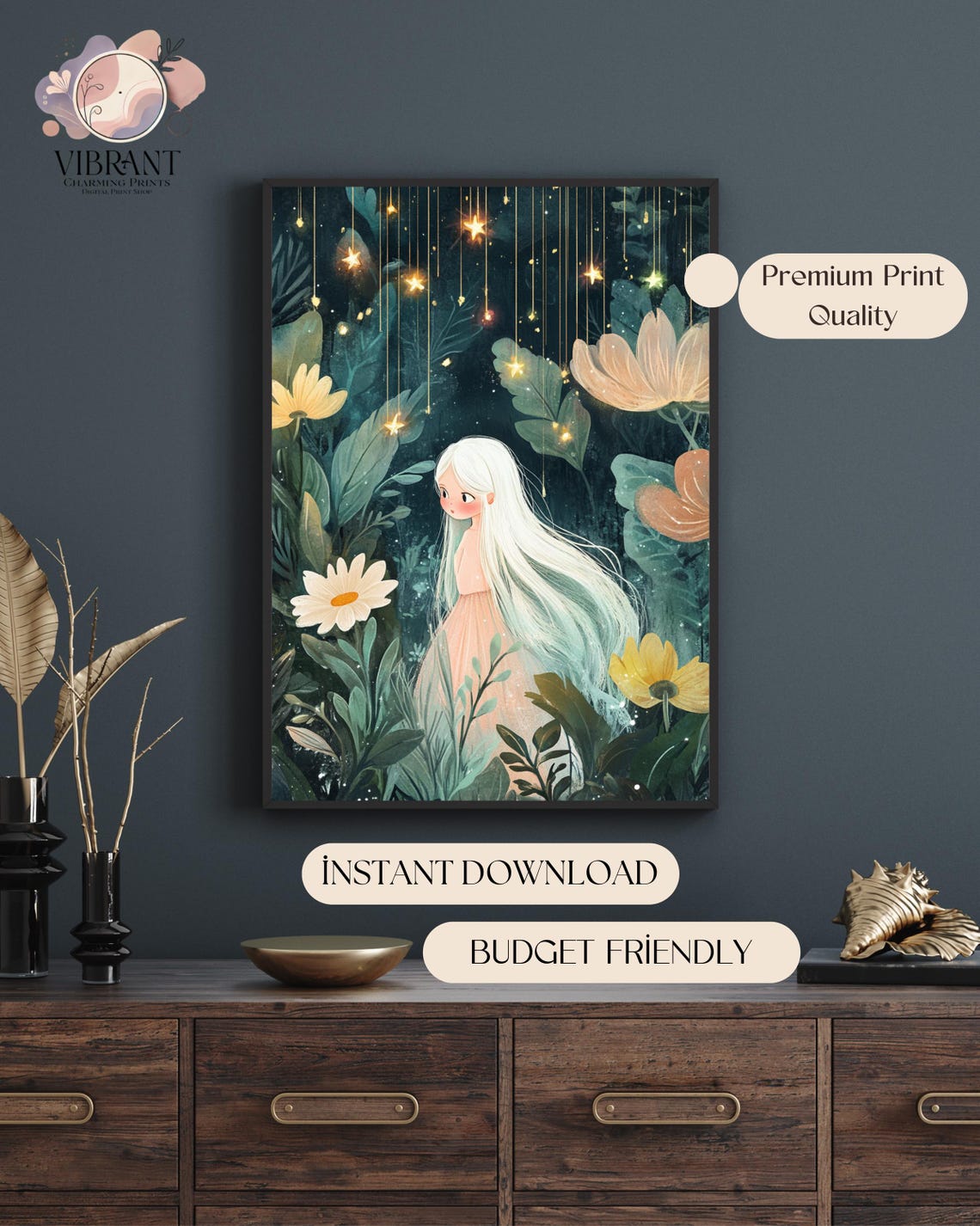 Whimsical Fairy Tale, Magical Garden Nursery Decor - Image 4